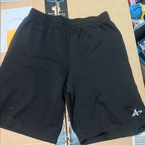 Athletech Kids Black Sports Shorts